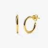Pendientes de aro de oro amarillo de 18K