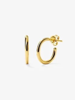 Pendientes de aro de oro amarillo de 18K