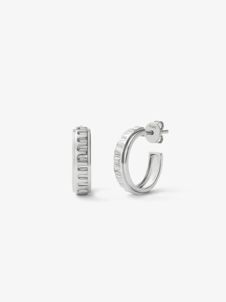 Pendientes de aro de plata 925