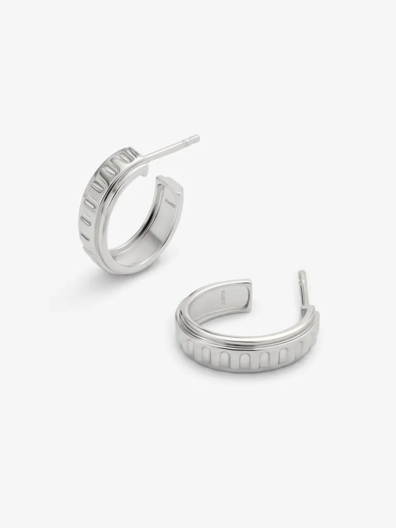 Pendientes de aro de plata 925