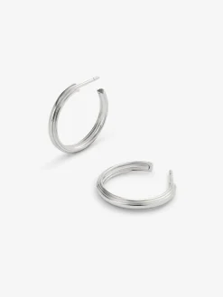 Pendientes de aro de plata 925