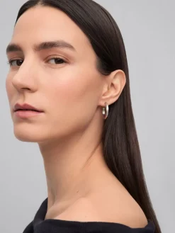 Pendientes de aro de plata 925