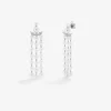 Pendientes de oro blanco con diamantes y perla Akoya