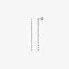 Pendientes de oro blanco de 18K con 58 diamantes en talla brillante con un total de 2,08 cts