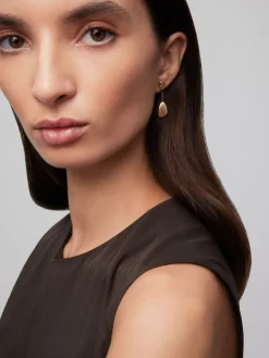 Pendientes de oro rosa de 18K con esferas
