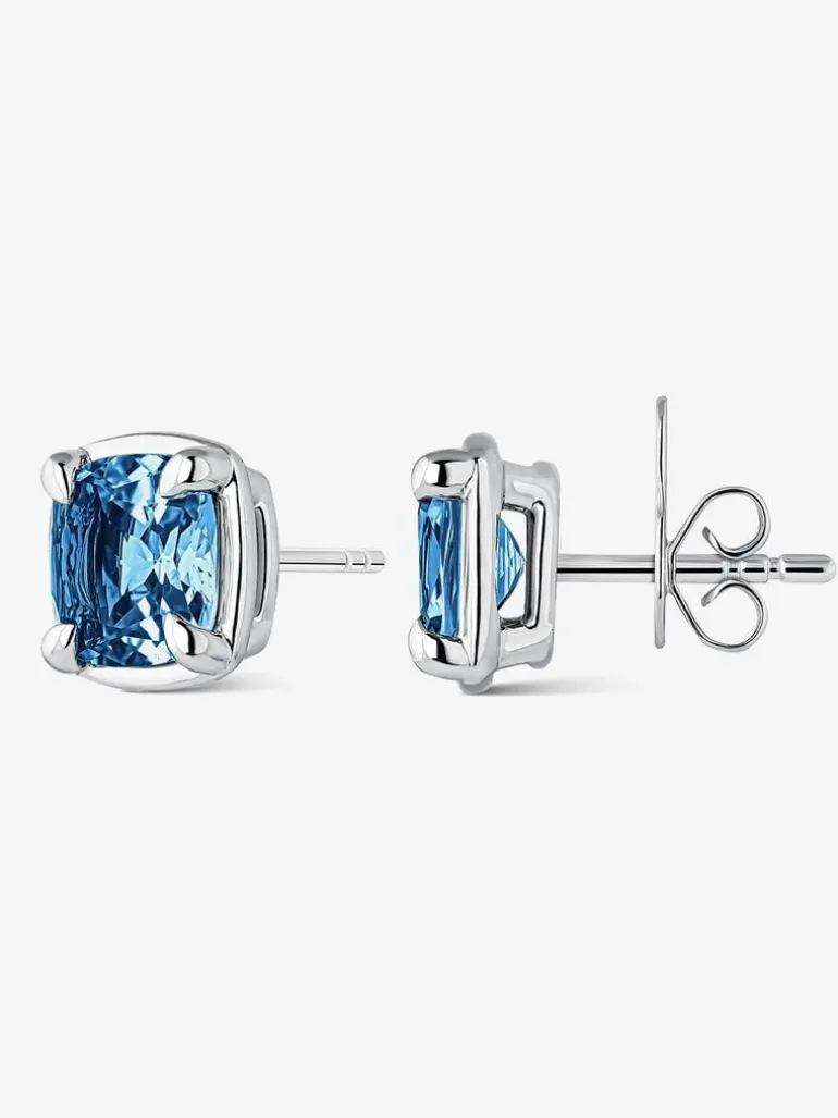 Pendientes de plata con topacio London