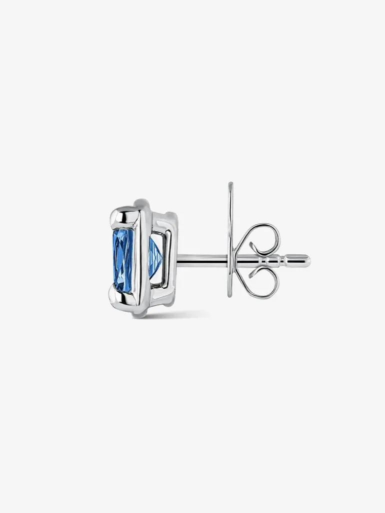 Pendientes de plata con topacio London