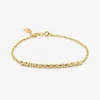 Pulsera de oro amarillo de 18K con 11 diamantes en talla brillante con un total de 0,16 cts