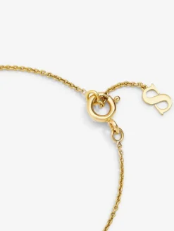 Pulsera de oro blanco y amarillo de 18K con diamantes blancos en talla brillante de 0,12 cts