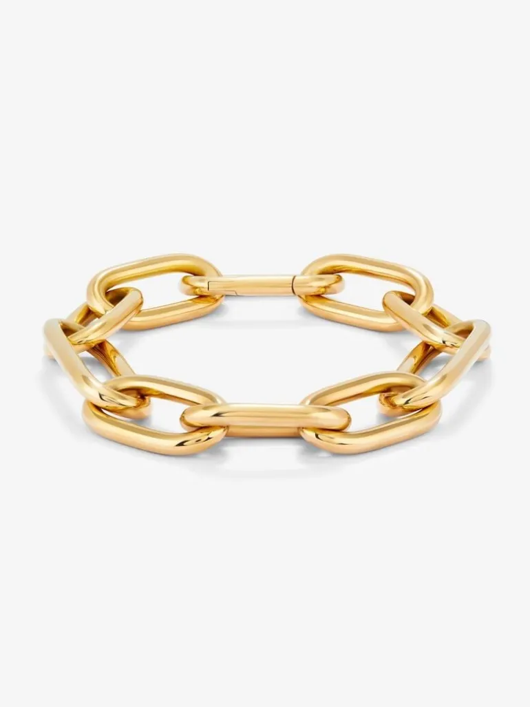Pulsera eslabones extra grande oro amarillo de 18K