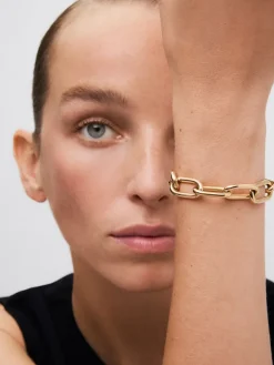 Pulsera eslabones extra grande oro amarillo de 18K