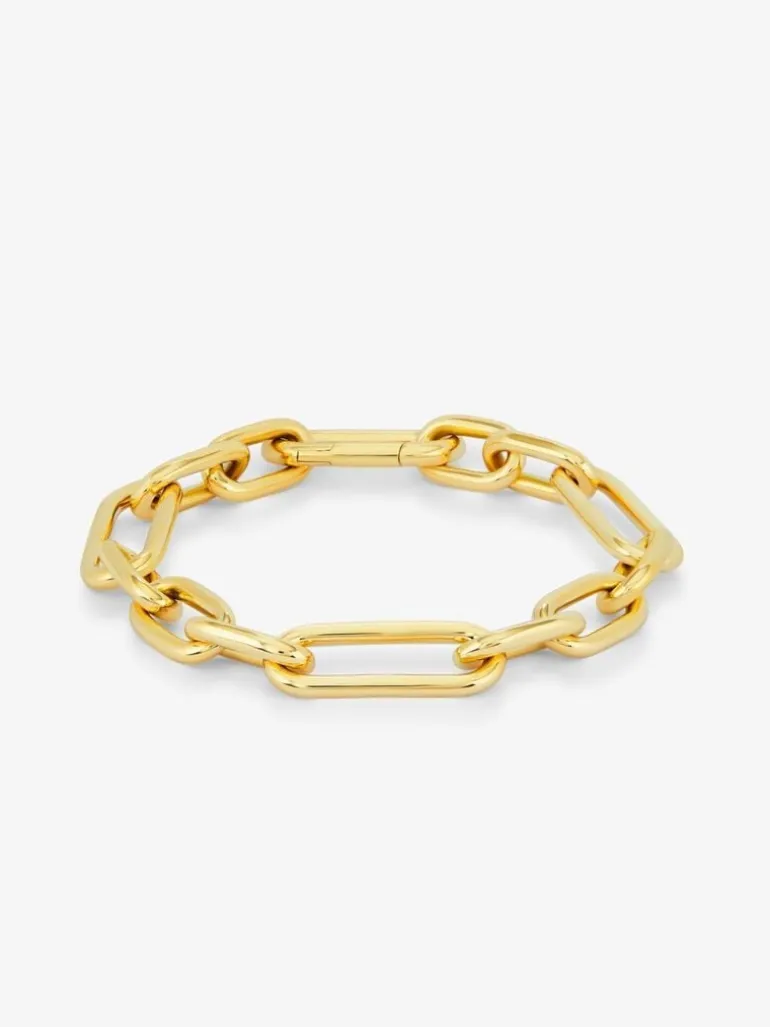 Pulsera eslabones grande oro amarillo de 18K