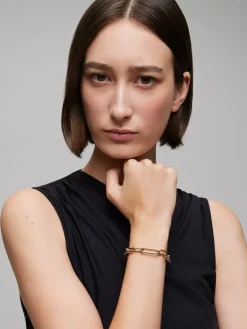 Pulsera eslabones grande oro amarillo de 18K