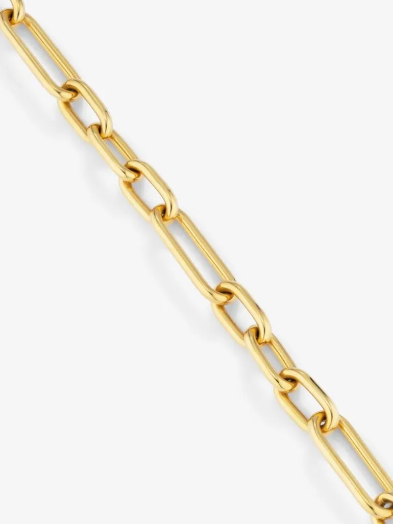 Pulsera eslabones grande oro amarillo de 18K