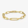 Pulsera eslabones mediana de oro amarillo de 18K