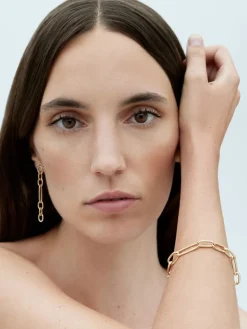 Pulsera eslabones mediana de oro amarillo de 18K