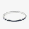 Pulsera r&iacute;gida de plata 925 con zafiros