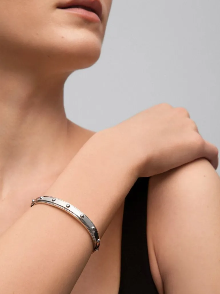 Pulsera rígida de plata 925