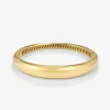 Pulsera r&iacute;gida lisa de oro amarillo de 18K con diamante