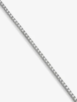 Pulsera rivière de oro blanco de 18K con diamantes en talla brillante de 0,09 cts