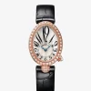 Reloj Breguet Reine de Naples de oro rosa de 18K, n&aacute;car y diamantes, pulsera de piel, con cristal de zafiro y movimiento mec&aacute;nico