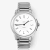 Reloj de acero inoxidable con cristal de zafiro y movimiento de cuarzo