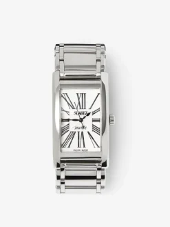 Reloj de acero inoxidable con cristal de zafiro y movimiento de cuarzo